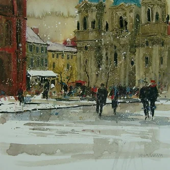 February, Prague